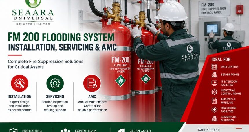 FM 200 flooding system installation
