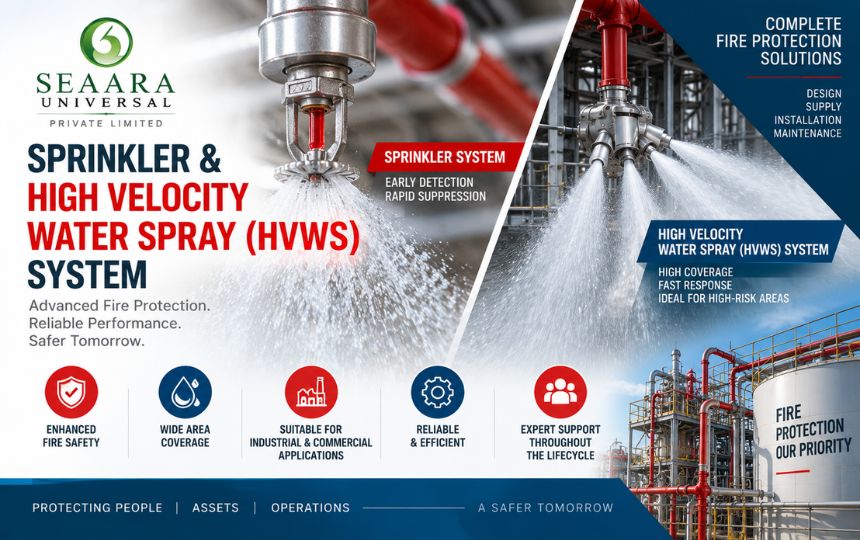Sprinkler & High Velocity Water Spray System (HVWS) Sprinkler & High Velocity Water Spray System (HVWS) - Seaara